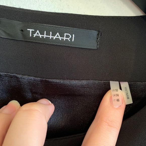 [Tahari] Black Double Zipper Pocket Blazer - 10 - Picture 5 of 8